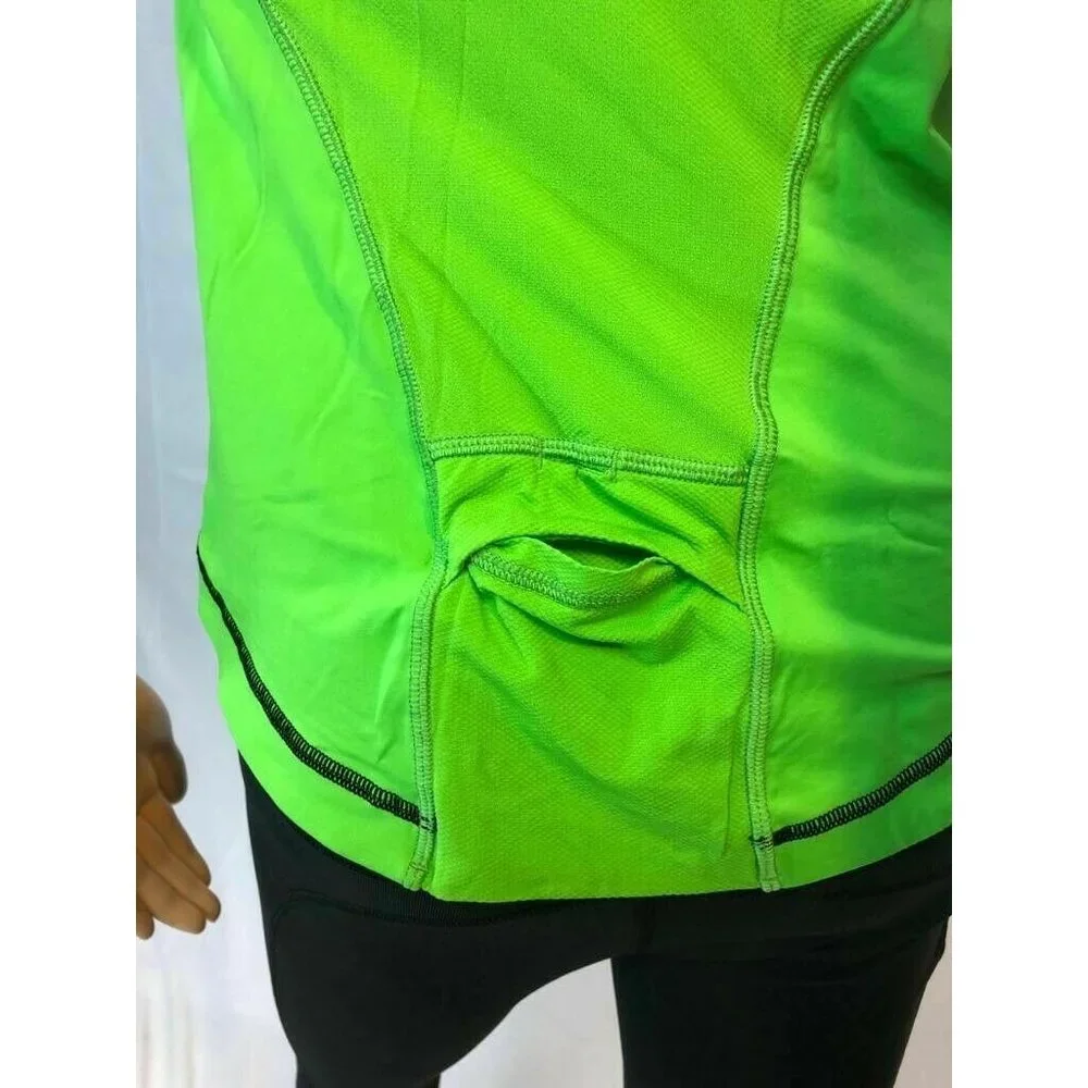 Lululemon Athletica Women's Top Tank Racerback Green & Black  Built-In-Bra - Picture 6 of 7